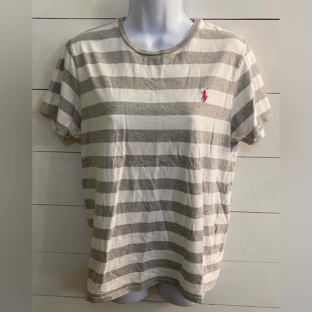 Ralph Lauren Sport Women’s Sz M?‎ Striped Cotton Tee